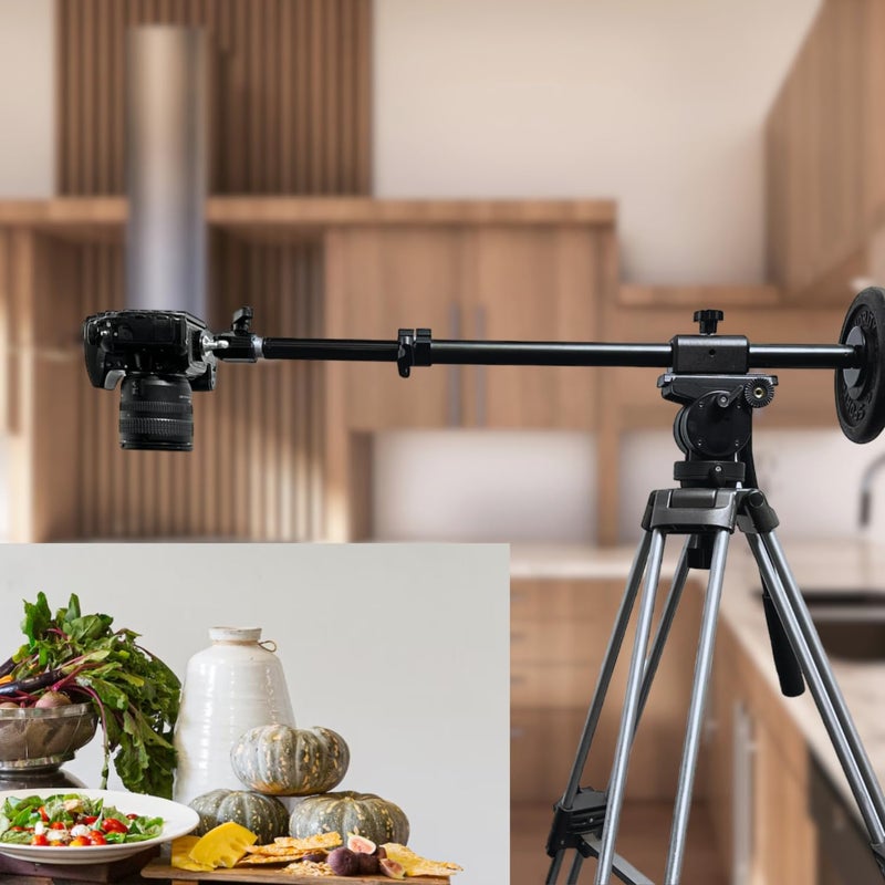 Glide Gear OH 50 Overhead Mount â€“ DSLR, iPhone â€“ 36" Arm, Tripod Extension, Ball Head, Heavy-Duty Metal - Image 2